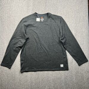 Rugged Elements Long Sleeve Shirt Mens XL Gray Durable Utility Crew Neck Stretch